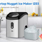 Ice Maker Countertop with Soft Chewable Ice,10,000pcs/33Lbs/Day,Portable Ice Machine with Ice Scoop,Self-Cleaning Timer Function