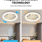New Ceiling Fan Light Living Room Bedroom Modern and Simple Home Intelligent Remote Control Restaurant LED Fan Light