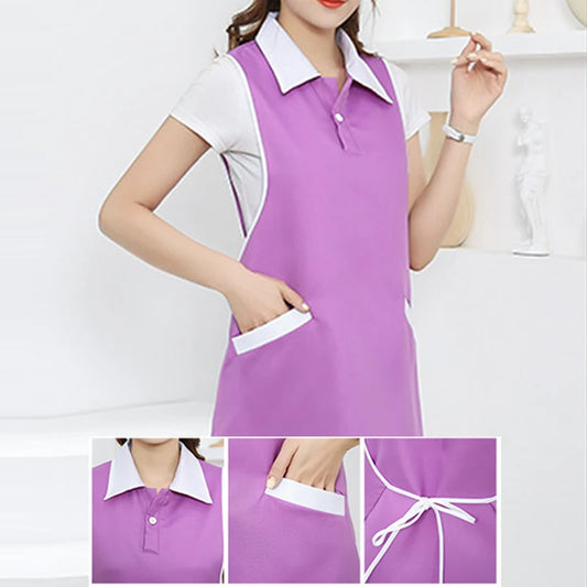Beauty Salon Beautician Spa Barber Shop Work Clothes Apron Nail Waitress Sleeveless Skirt Female Supermarket Uniform Apron