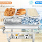 4 Pack Chafing Dish Buffet Set, Stainless Steel Food Warmer Kit with Lids Water Pan Fuel Holders Restaurant Catering Weddings