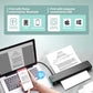 Phomemo M08F A4 Portable Thermal Printer 8.26"x11.69" A4 Thermal Paper Wireless Mobile Travel Printer Android iOS Laptop Printer