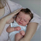 Risbecko Lifelike 48cm Finished Reborn Doll, Like Real Baby Handmade Art Doll, 3D Painted Skin With Visible Veins Vinyl Limbs