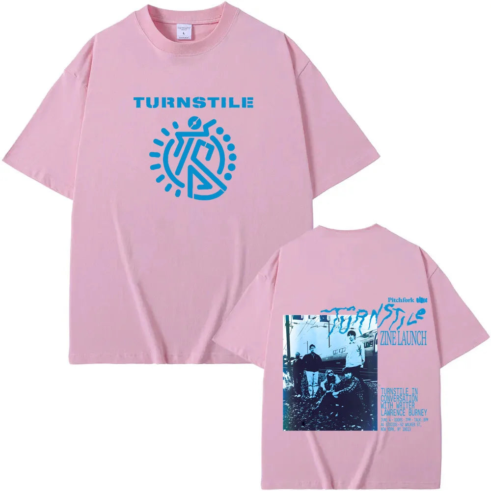 TURNSTILE Tshirts Tour 2025 New Graphic Print T-shirts Men Women Fashion Casual Rock Streetwear Cotton Short Sleeve High Quality