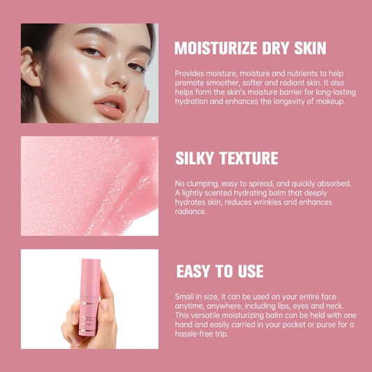 Wrinkle Bounce Multi Balm Facial Moisturizer Hydrating Lip Balm Eye Cream Neck Cream Makeup Base & Face Mist Moisture Balm Stick