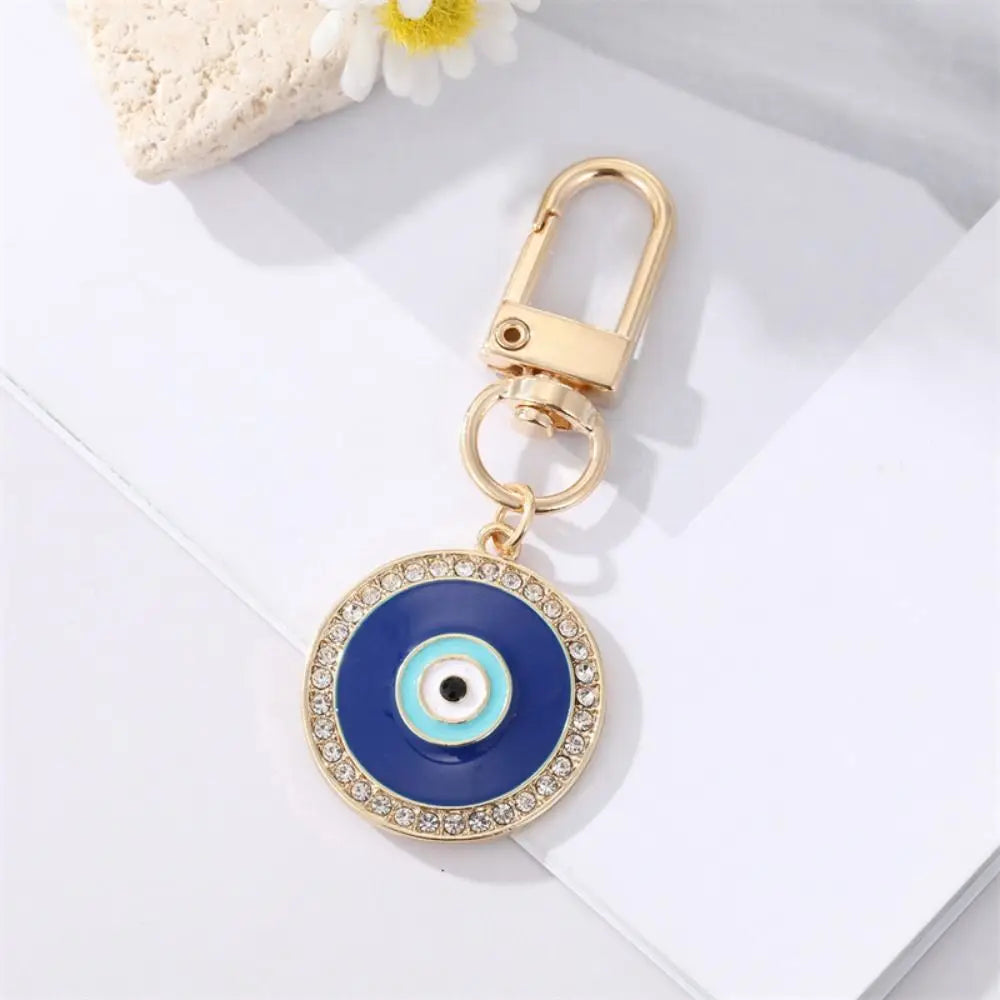 Car Accessories DIY Trinkets Ornaments Key Ring Holder Evil Eye Keychain Blue Eye Key Chain Hamsa Hand Keyring Car Keyring