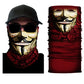 3D Ghost Skull Bandana Neck Gaiter Head Shield Summer Hiking Scarves Tube Balaclava Scarves Breathable Sun Guard Headband Scarf