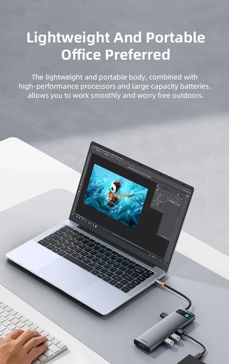 14.1 inch Laptop Computer Portable Windows 11 Intel Core i7-7500U Notebook 12GB RAM 1TB 2TB SSD Office Study Laptops