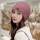2PCS/Set Gift Warm Women Hats Gloves Set Soft Ear Protection Winter Warm Mitten Windproof Plush Beanie Cap for Men Women