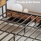 Likimio King Bed Frame With Storage Drawer, 2-Tier Storage Headboard With Charging Station, No Box Spring Needed, Easy