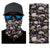 3D Ghost Skull Bandana Neck Gaiter Head Shield Summer Hiking Scarves Tube Balaclava Scarves Breathable Sun Guard Headband Scarf