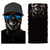 3D Ghost Skull Bandana Neck Gaiter Head Shield Summer Hiking Scarves Tube Balaclava Scarves Breathable Sun Guard Headband Scarf