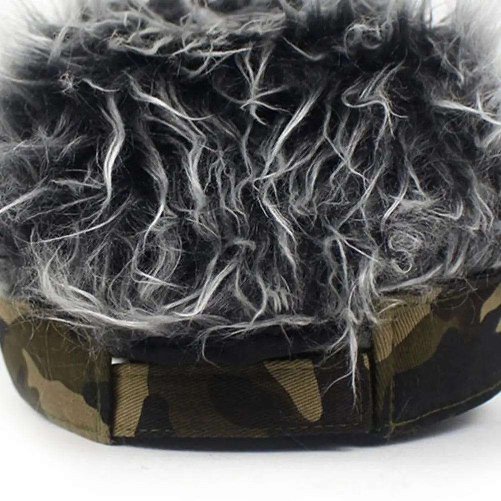 Funny Short Hair Caps Wig Peaked Cap Baseball Cap Men Women Beanie Wig Hat Wig Landlord Retro Street Caps Summer Hairs Wigs Hat