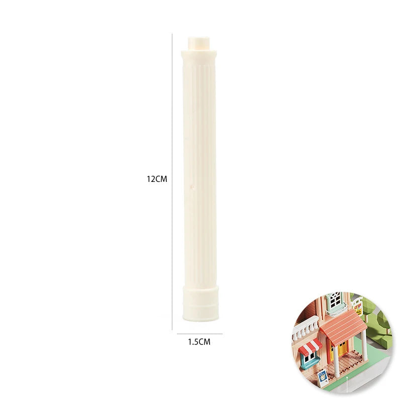 Children's Big Building Blocks Home Appliances Air Conditioner Refrigerator Accessories Household Compatible with Duploed Toys