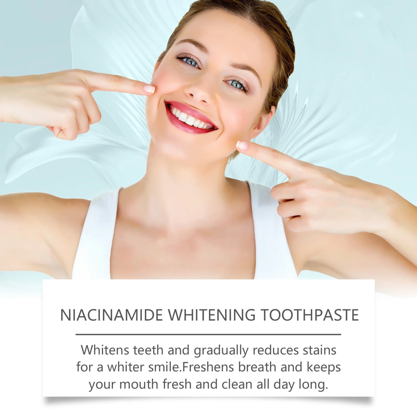 Niacinamide Whitening Toothpaste Remove Yellow Teeth Smoke Stains Improve Oral Smell Breath Fresh Tooth Bleaching Care Product