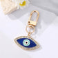 Car Accessories DIY Trinkets Ornaments Key Ring Holder Evil Eye Keychain Blue Eye Key Chain Hamsa Hand Keyring Car Keyring