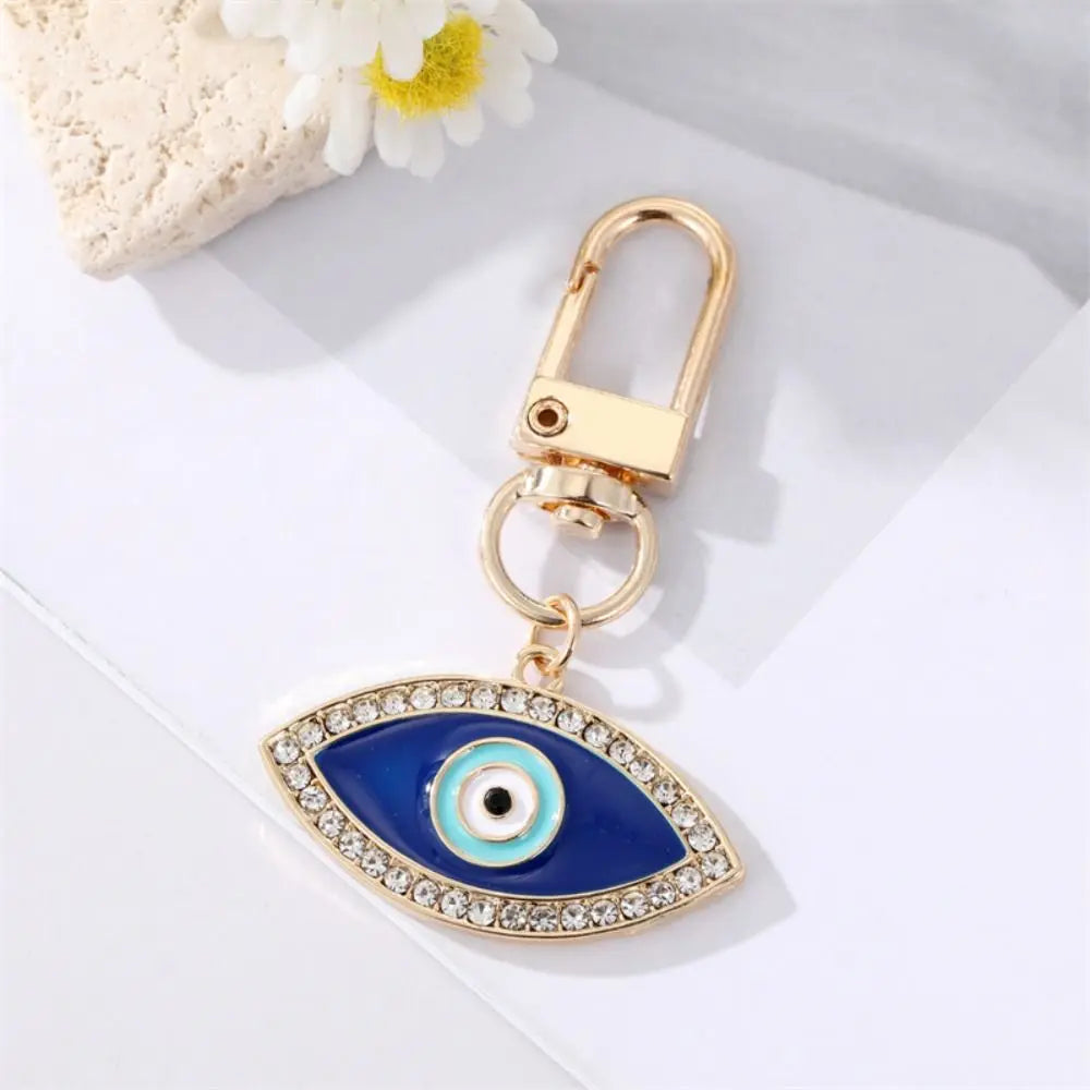 Car Accessories DIY Trinkets Ornaments Key Ring Holder Evil Eye Keychain Blue Eye Key Chain Hamsa Hand Keyring Car Keyring