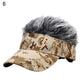Funny Short Hair Caps Wig Peaked Cap Baseball Cap Men Women Beanie Wig Hat Wig Landlord Retro Street Caps Summer Hairs Wigs Hat