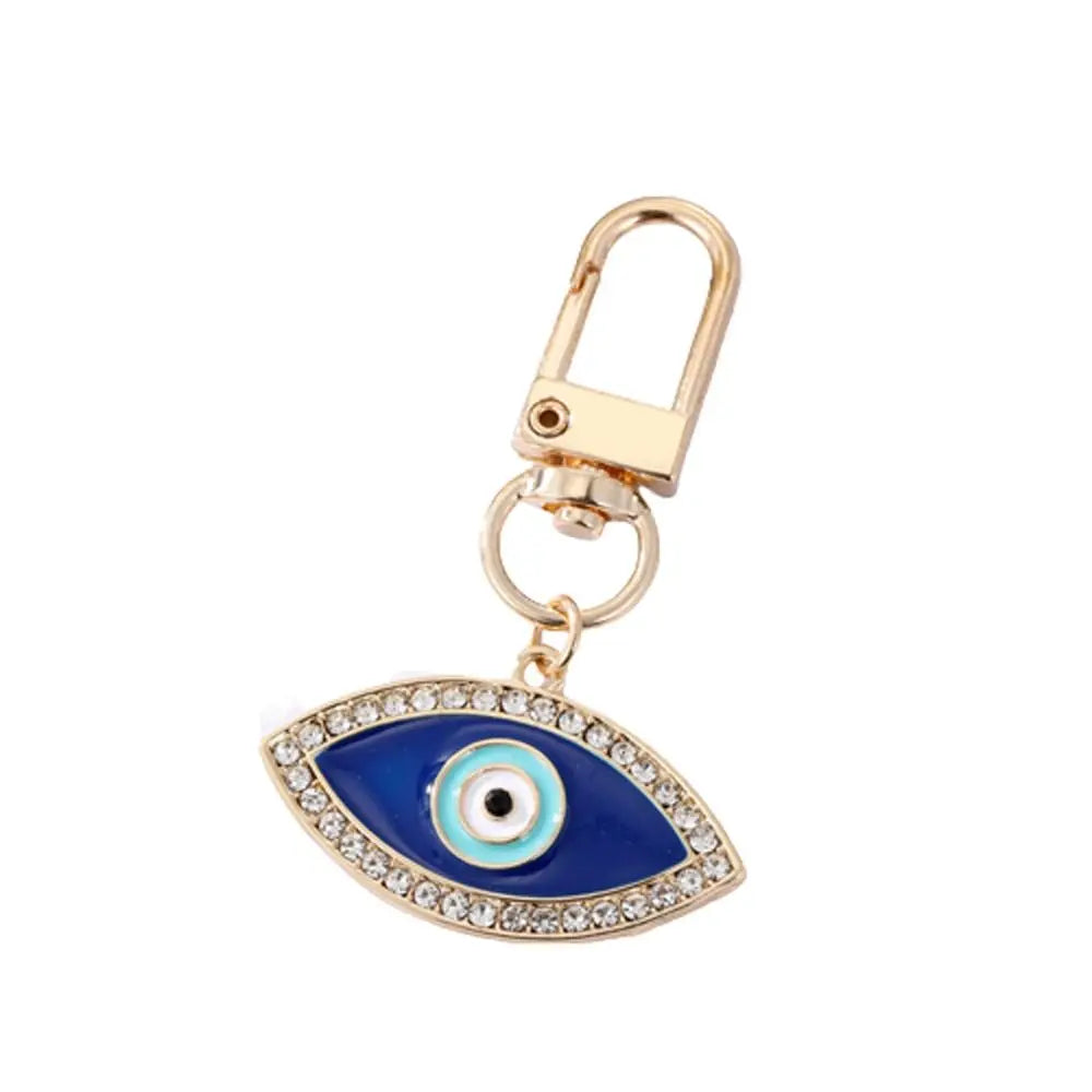 Car Accessories DIY Trinkets Ornaments Key Ring Holder Evil Eye Keychain Blue Eye Key Chain Hamsa Hand Keyring Car Keyring