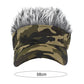 Funny Short Hair Caps Wig Peaked Cap Baseball Cap Men Women Beanie Wig Hat Wig Landlord Retro Street Caps Summer Hairs Wigs Hat