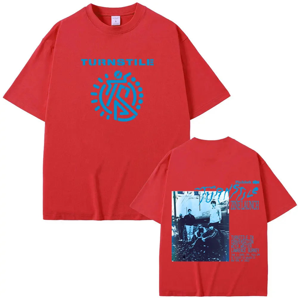 TURNSTILE Tshirts Tour 2025 New Graphic Print T-shirts Men Women Fashion Casual Rock Streetwear Cotton Short Sleeve High Quality