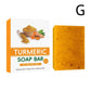 Turmeric Soap & Kojic Acid Soap Body And Facial Cleaning Handmade Soap For Dark Skin Glowing Even Skin Tone Tender Skin Care