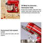 BioloMix Kitchen Food Stand Mixer, Blender, Quiet Motor, Cream Egg Whisk, Whip Dough Kneader, 6-Speed, 1200 W, 6 L, DC