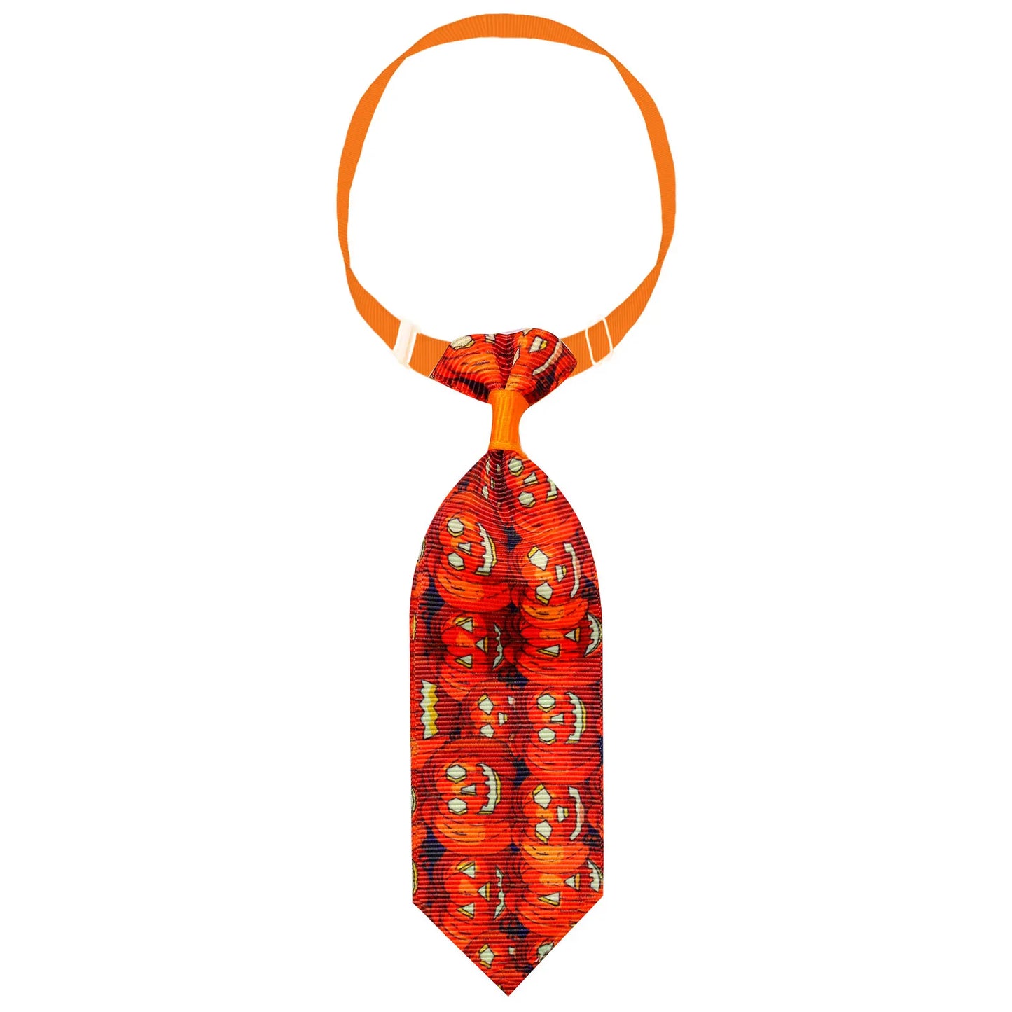 20PCS Pumpkin Print Adjustable Dog Bow Ties Collars Halloween Dog Accessories Puppy Neckties For Dogs and Cats Supplies Bulk