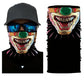 3D Ghost Skull Bandana Neck Gaiter Head Shield Summer Hiking Scarves Tube Balaclava Scarves Breathable Sun Guard Headband Scarf