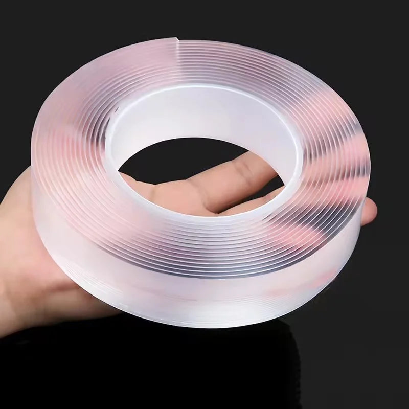 High Viscosity Transparent Nano Double-sided Tape Home Appliances Waterproof Adhesives Washable Reusable Traceless Wall Sticker