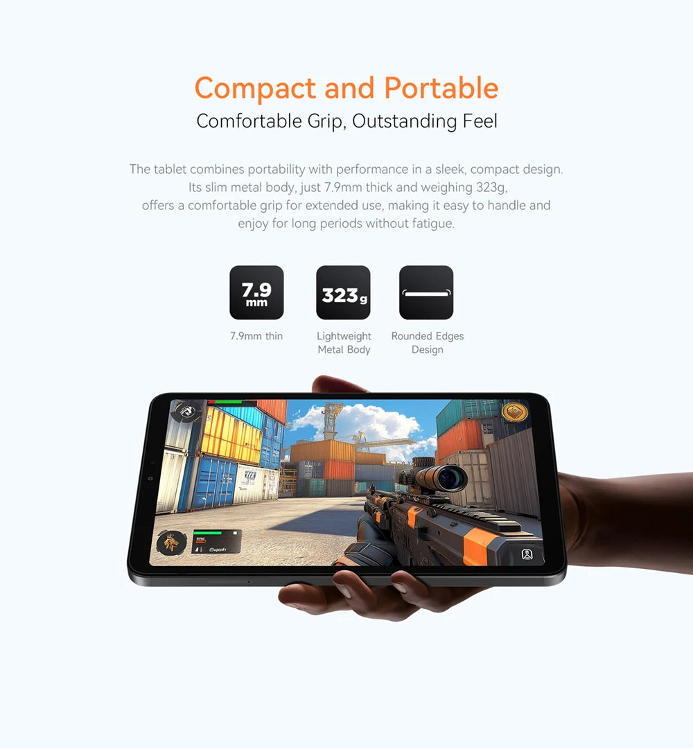 Alldocube iPlay60 Mini Turbo 8.4inch Snapdragon 6Gen 1 Tablet Android14 8GB+8GB virtual memory RAM+128GB ROM Widevine L1