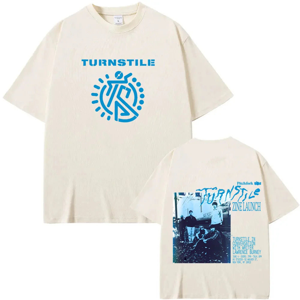 TURNSTILE Tshirts Tour 2025 New Graphic Print T-shirts Men Women Fashion Casual Rock Streetwear Cotton Short Sleeve High Quality