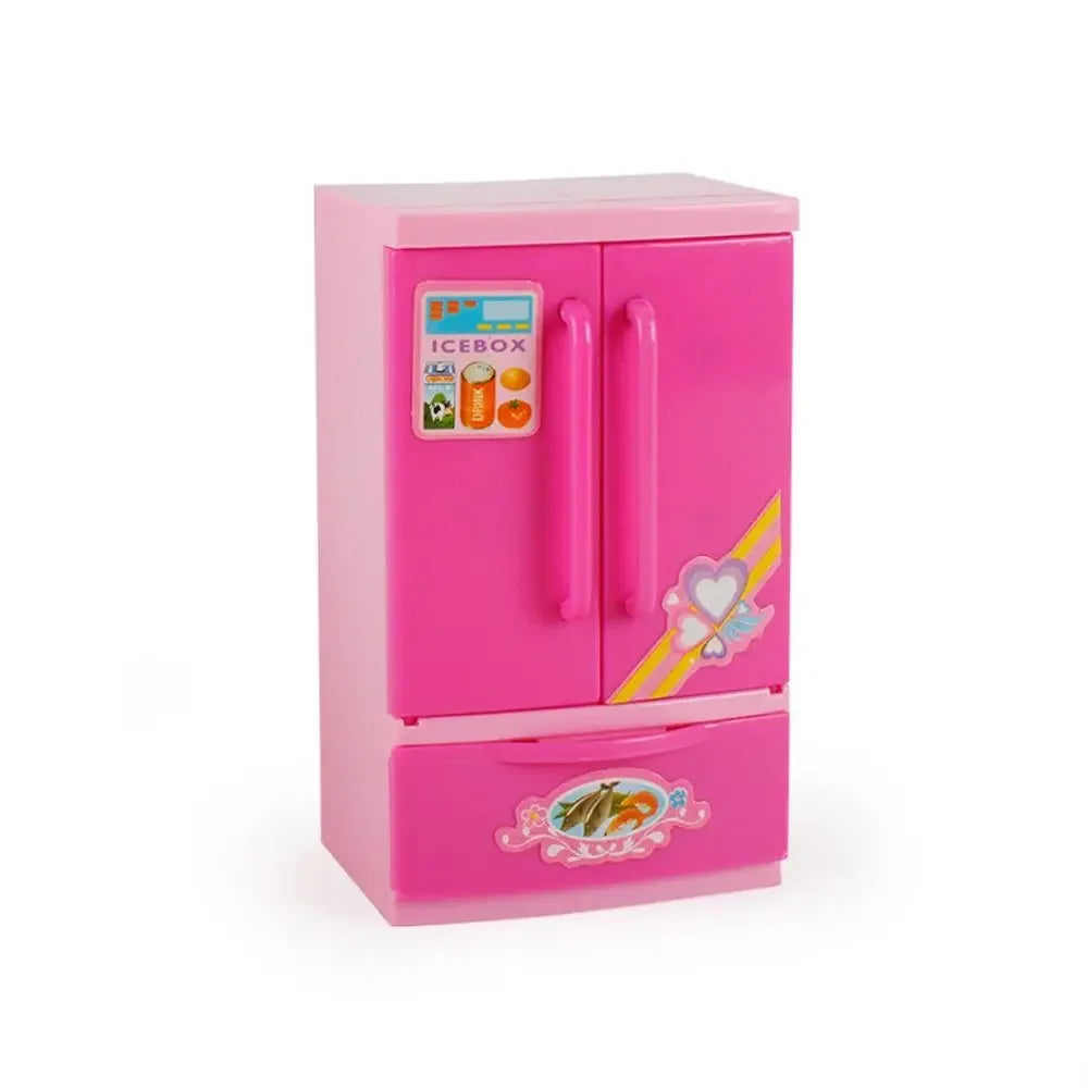 Coffee Machine Household Appliances Toys Vacuum Cleaner Toaster Blender Pretend Play Set Cooking with Light Kitchen Toys