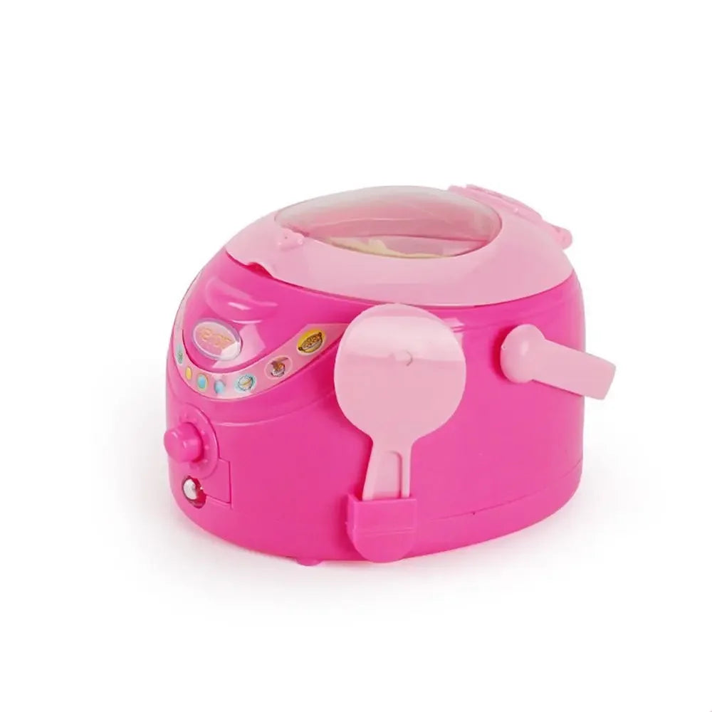 Coffee Machine Household Appliances Toys Vacuum Cleaner Toaster Blender Pretend Play Set Cooking with Light Kitchen Toys