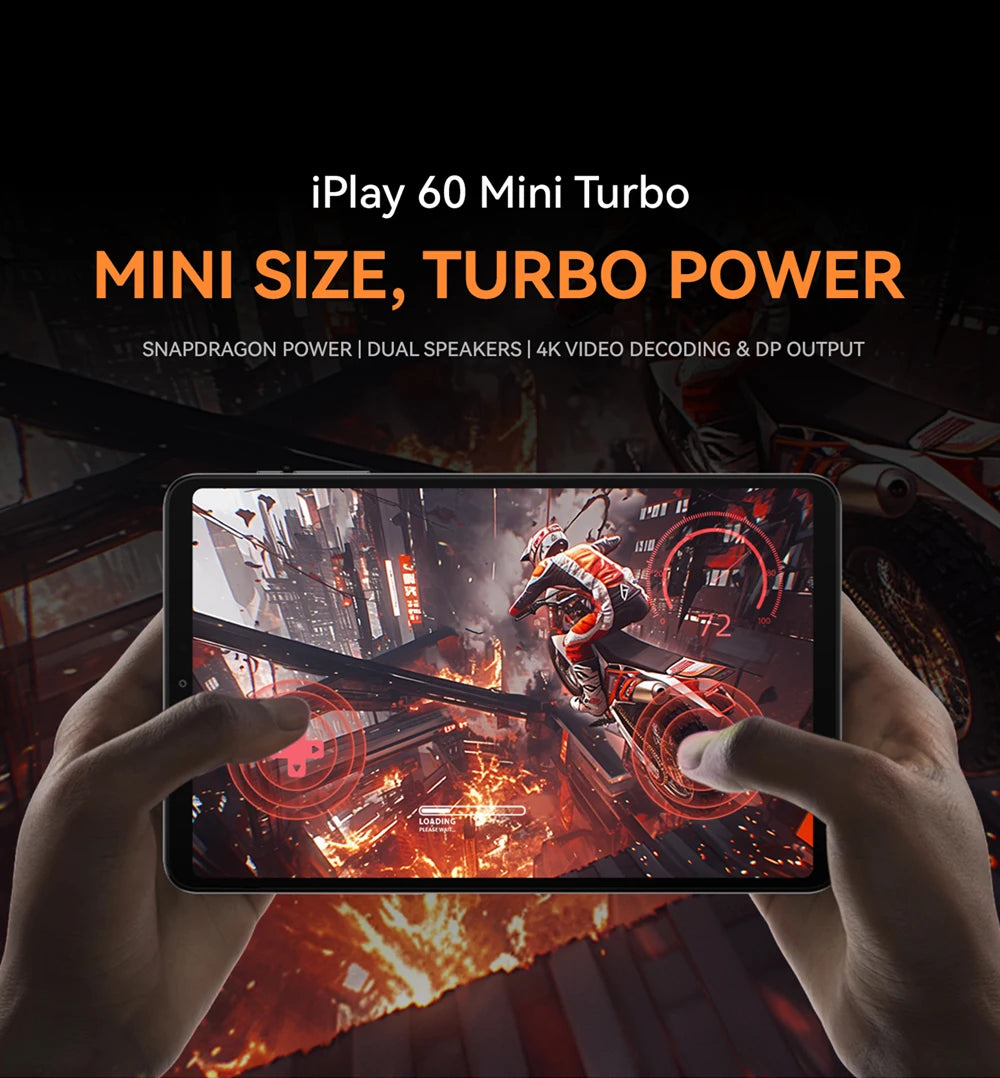 Alldocube iPlay60 Mini Turbo 8.4inch Snapdragon 6Gen 1 Tablet Android14 8GB+8GB virtual memory RAM+128GB ROM Widevine L1