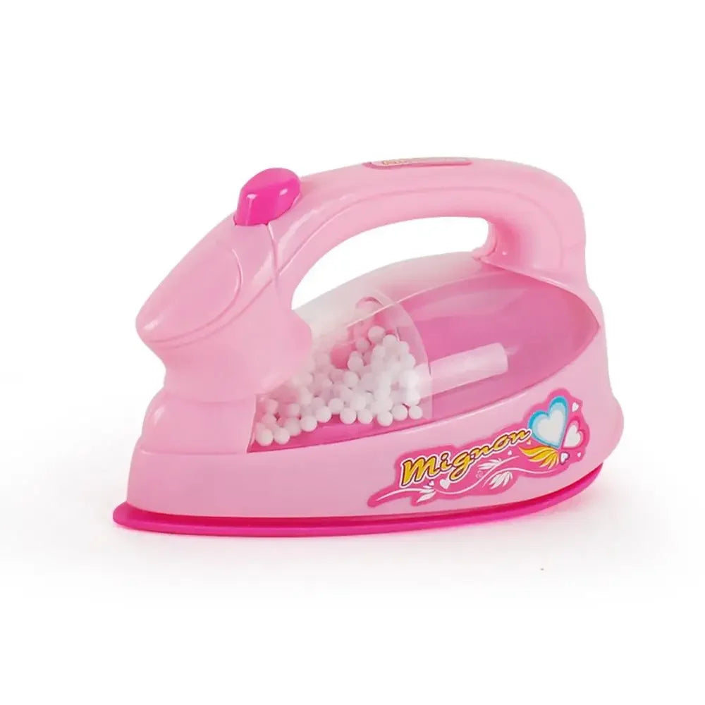 Coffee Machine Household Appliances Toys Vacuum Cleaner Toaster Blender Pretend Play Set Cooking with Light Kitchen Toys