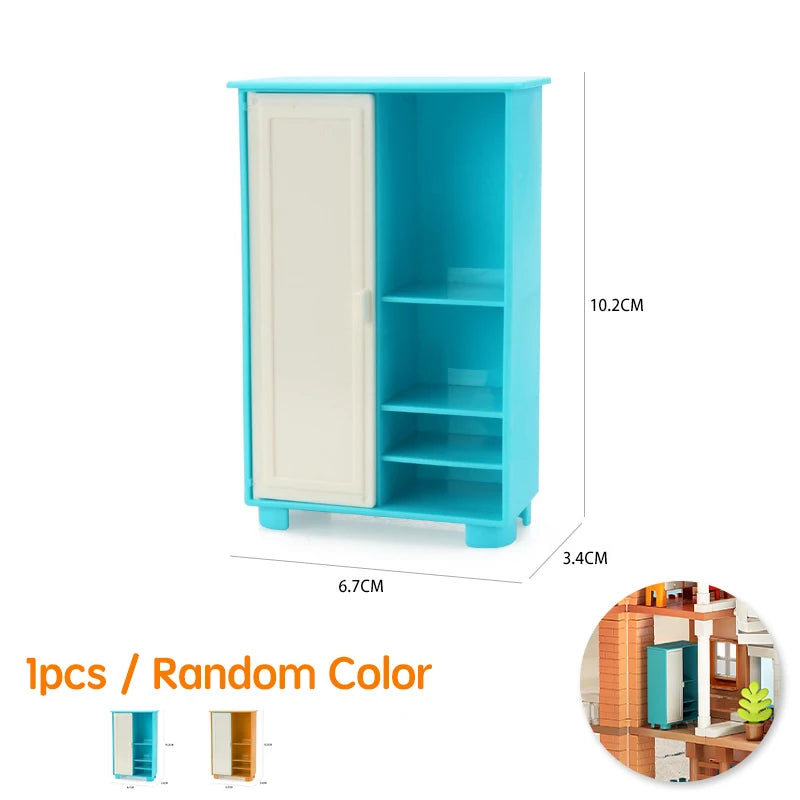 Children's Big Building Blocks Home Appliances Air Conditioner Refrigerator Accessories Household Compatible with Duploed Toys