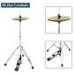 MCH Full Size Adult Drum Set 5Piece Black with Bass Drum two Tom Drum Snare Drum Floor Tom 16 Ride Cymbal 14 Hihat Cymbals Stoo