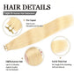 50G/set 20Pcs Tape in Hair Extensions Human Hair Straight 613# Invisible PU Skin Weft Hair Extensions for Women 18inch 22inch