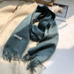 100% Pure Wool Fashion Tassels Women Scarf  Warm Cashmere Shawl Female Stylish Australian Wool Wrap Winter Knitted Neck Scarf
