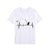 T-shirts for Men Fly Fishing Heartbeat Pulse Print Shirt Funny Short Sleeve T Shirts Summer Tops Tee Mens T Shirt Male Clothes