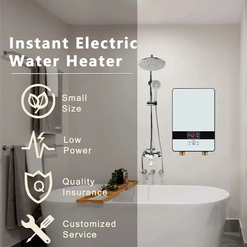 Household bath machine instant electric water heater small fast heat constant temperature shower rental house water heater