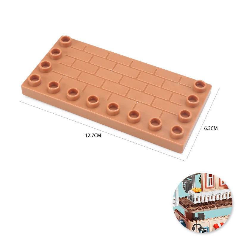 Children's Big Building Blocks Home Appliances Air Conditioner Refrigerator Accessories Household Compatible with Duploed Toys