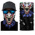 3D Ghost Skull Bandana Neck Gaiter Head Shield Summer Hiking Scarves Tube Balaclava Scarves Breathable Sun Guard Headband Scarf