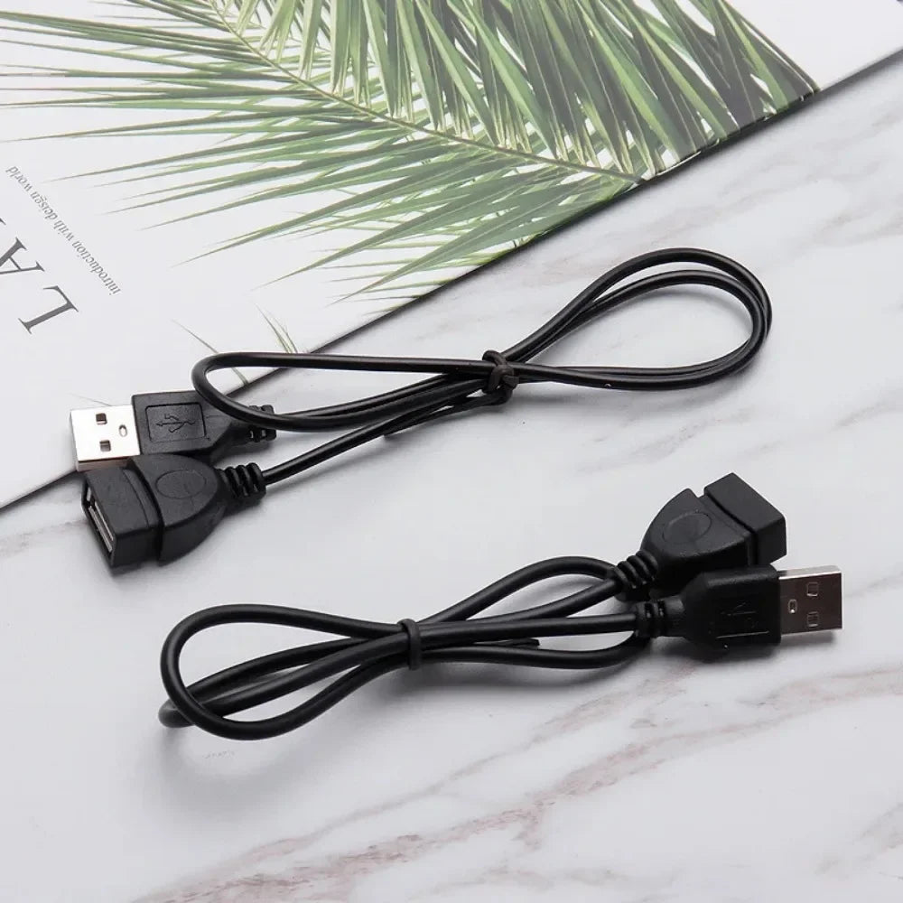 0.5M USB Extension Cale USB A Male to A Female Data Sync Extension Cable Cord USB Cable for PC Laptop Keyboard Phone PC Laptop