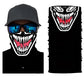 3D Ghost Skull Bandana Neck Gaiter Head Shield Summer Hiking Scarves Tube Balaclava Scarves Breathable Sun Guard Headband Scarf