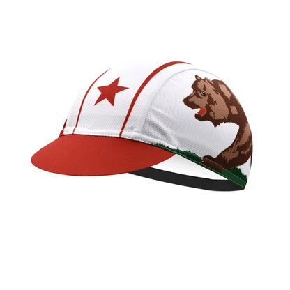 Classic Retro California Cycling Caps for Men and Women, Breathable Quick Dry Bicycle Hats, Bike Caps