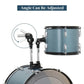 MCH Full Size Adult Drum Set 5Piece Black with Bass Drum two Tom Drum Snare Drum Floor Tom 16 Ride Cymbal 14 Hihat Cymbals Stoo