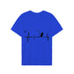 T-shirts for Men Fly Fishing Heartbeat Pulse Print Shirt Funny Short Sleeve T Shirts Summer Tops Tee Mens T Shirt Male Clothes