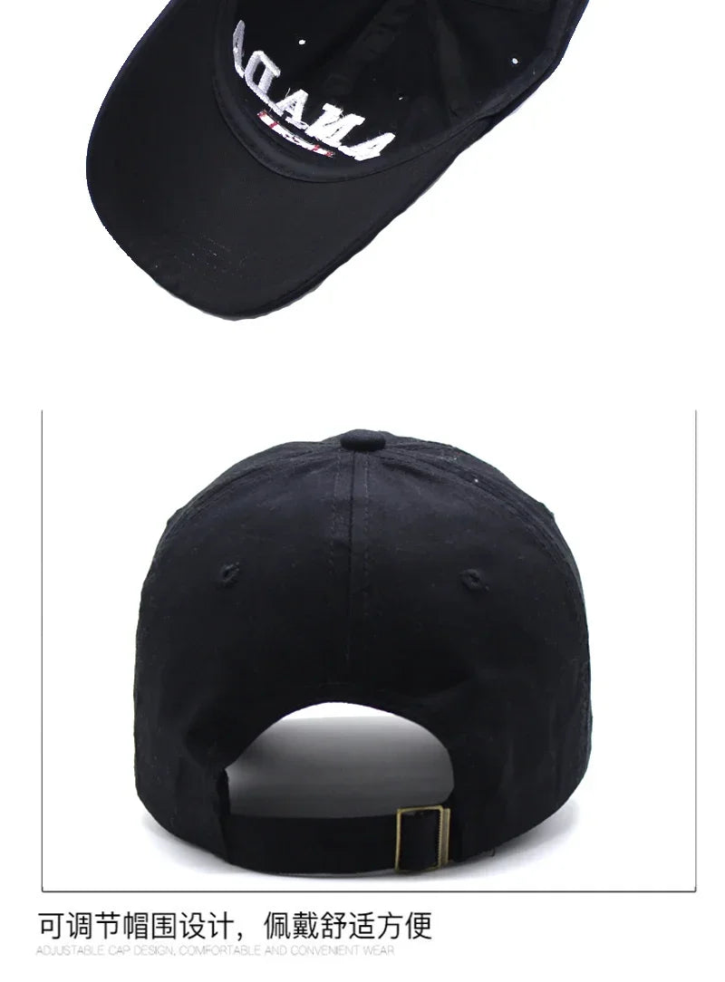 Canada Caps Men Women  Summer Fashion Dad Hat Snapback Flag Letter Embroidery Black White Baseball Cap Women Gorras Hombre