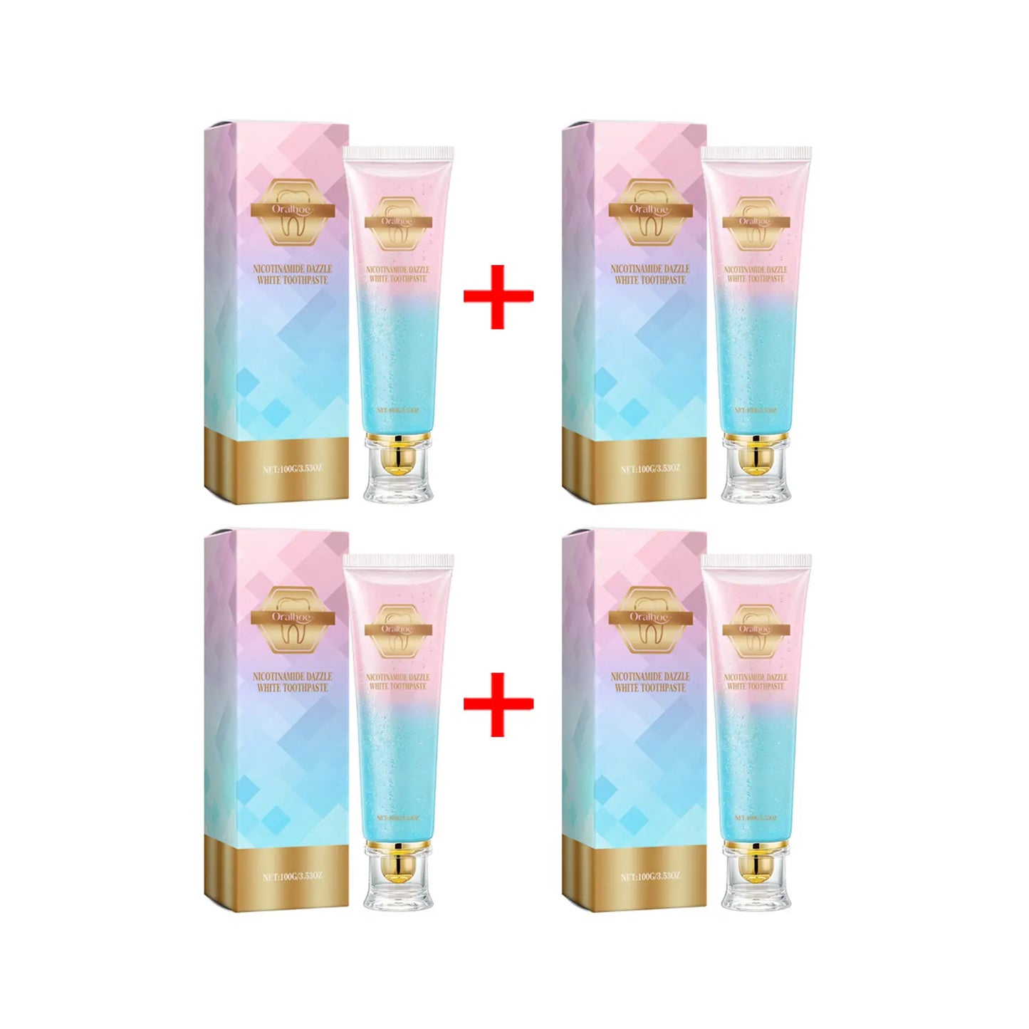 Niacinamide Whitening Toothpaste Reduce Plaque Fresh Bad Breath Stains Removing Hygiene Clean Dazzling Brighten Oral Teeth Care